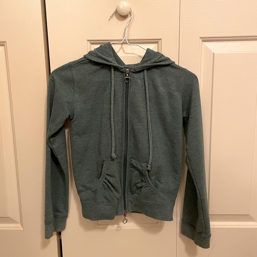 Soho Girl Green Sweater Hoodie (Size XS)